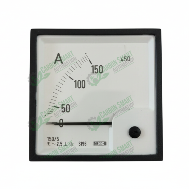 Meco-G Moving Iron AC Panel Meter Analog Panel Ammeter SI96 0-5A New