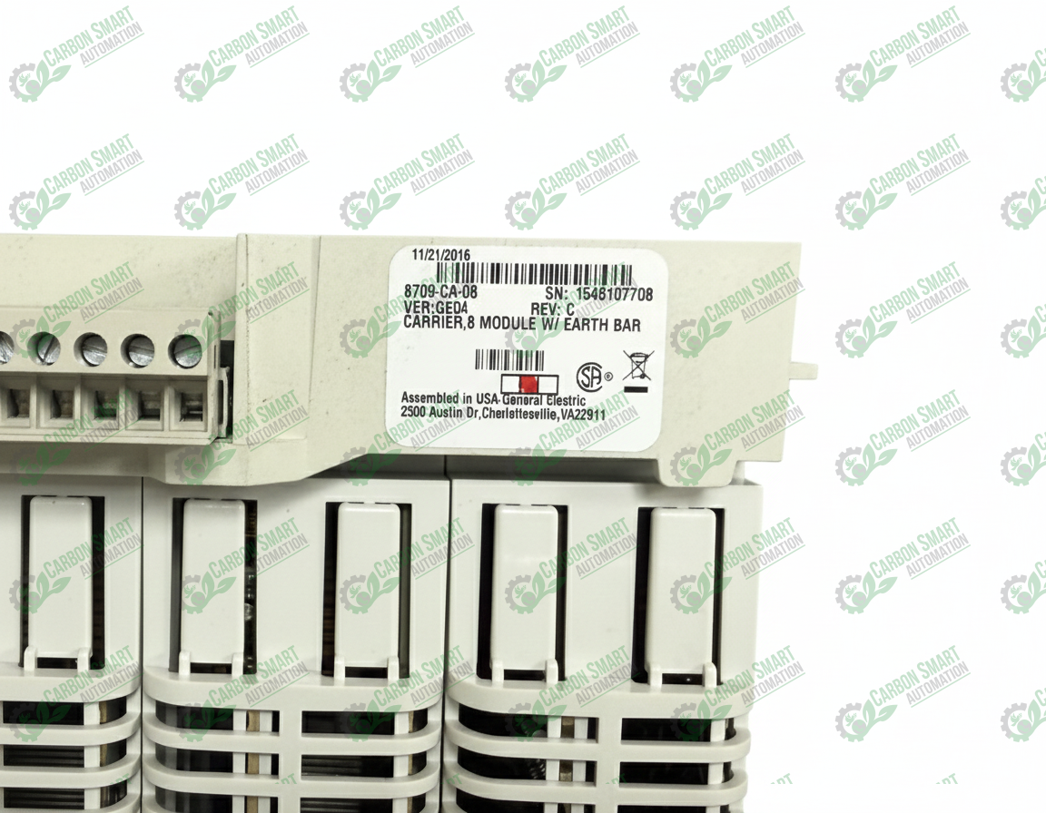 GE General Electric Ver:GE04 Carrier Module 8ch W/ Earth Bar 8709-CA-08 - Image 2