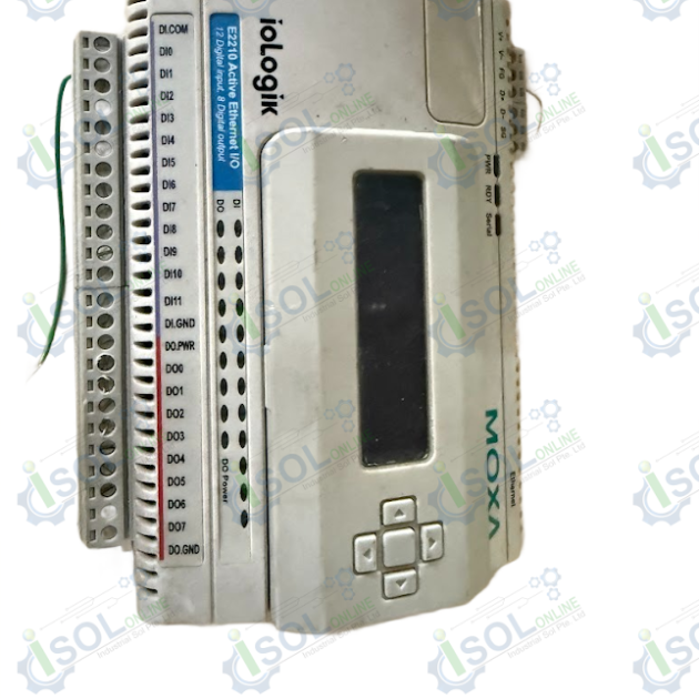 Moxa ioLogik E2210 Ethernet Remote I/O Module W/ LDP1602 LCD Module