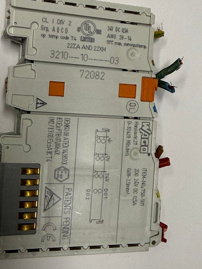 Wago 2-Channel Digital Output Module 750-501 I/O System 750 Germany