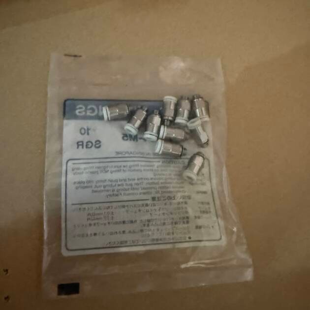 SMC  KJH04-M5 Mini Connector 10PCS Miniature One Touch Male Connector