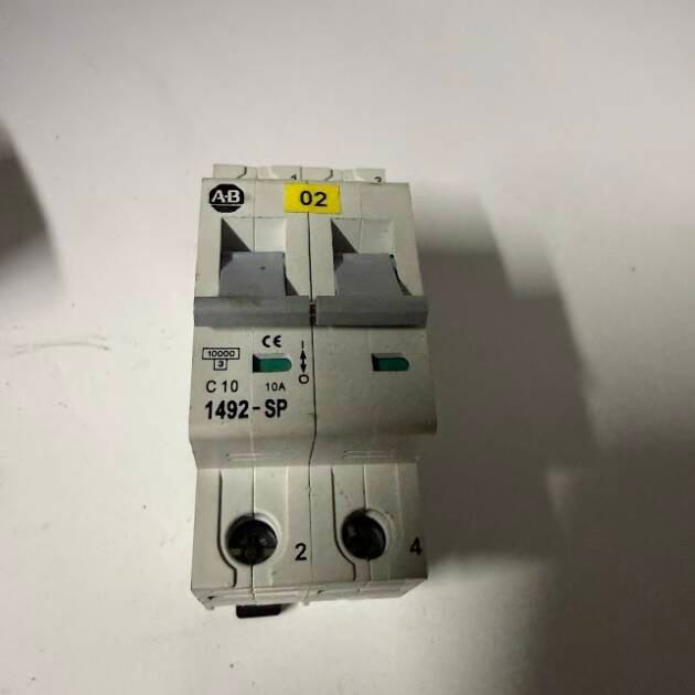 Allen-Bradley Miniature Circuit Breaker 1492-SP2C100 2-Pole 10A C-Curve