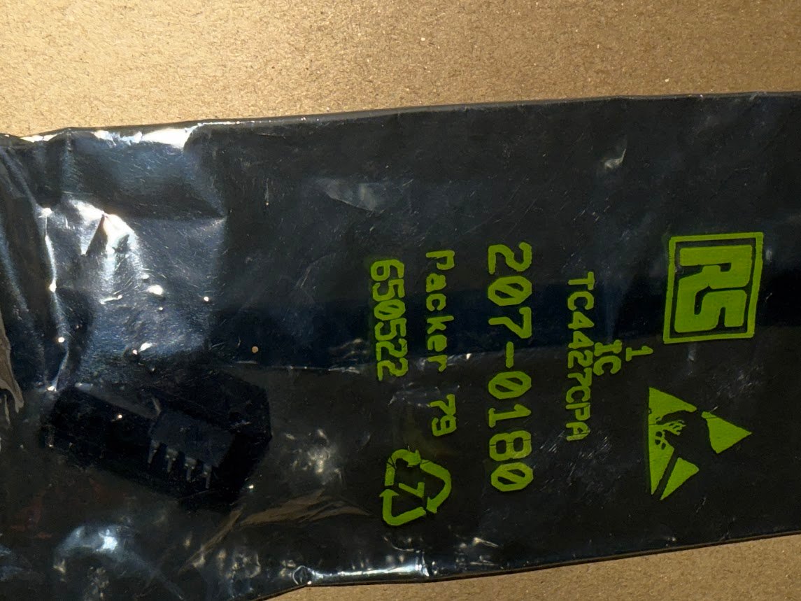 RS IC TC4427CPA Dual High-Speed MOSFET Driver 1.5A Peak, DIP-8 207-0180 - Image 2