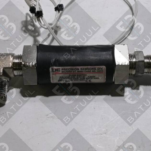 UE Precision Sensors V12F-438 Flow Switch 28VDC 3.0 Watts Max Free Shipping