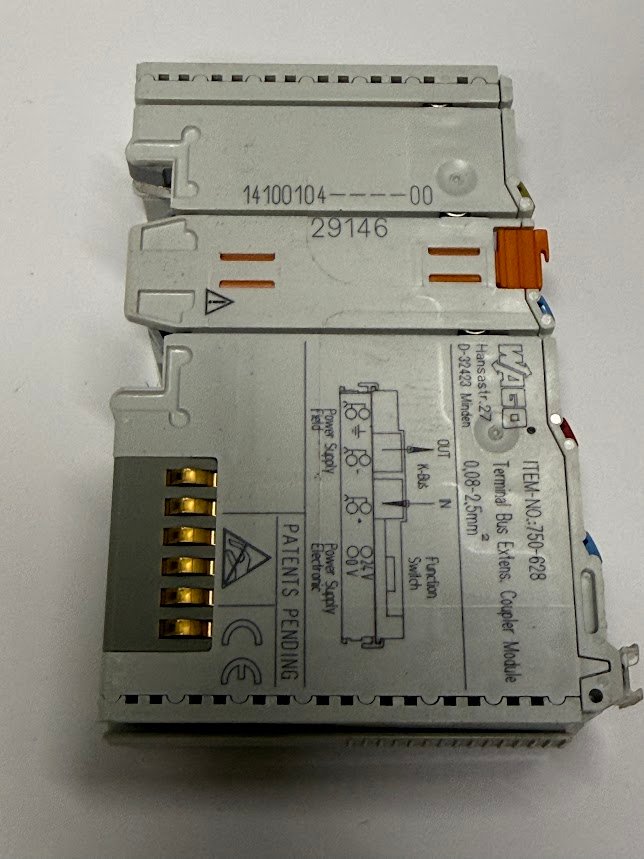 WAGO 750-628 Terminal Bus Extension Coupler Module I/O System