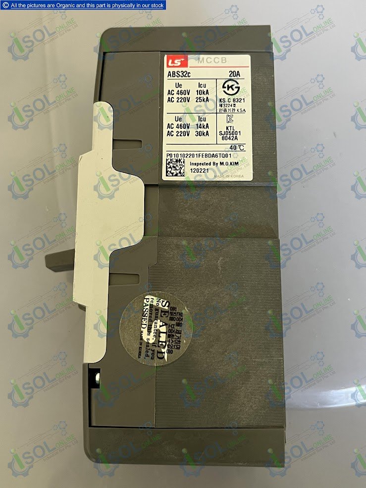 LS Metasol ABS 32c MCCB Circuit Breaker Molded Case Switch 20A - Image 2