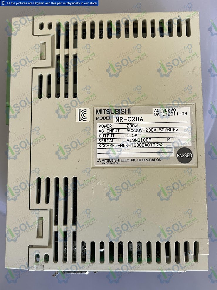 Mitsubishi Melservo MR-C20A AC Servo Driver Amplifier Industrial - Image 6
