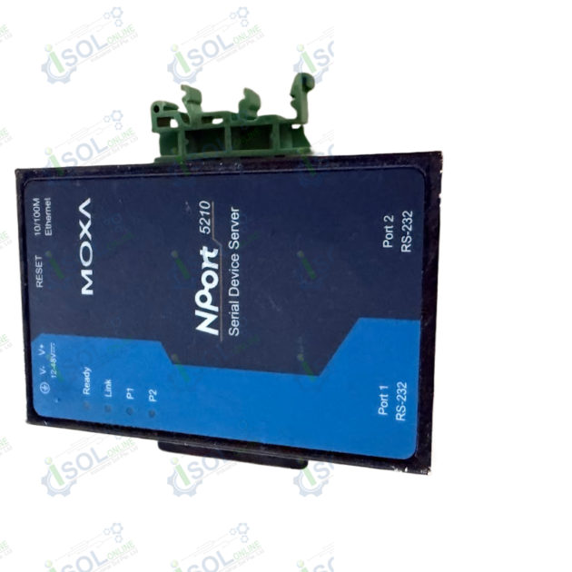 Moxa NPort 5210 Industrial 2-Port RS-232 Device Server Rev 2.0 Genuine