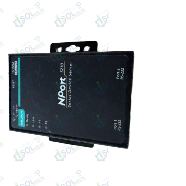 Moxa NPort 5210 Industrial 2-Port RS-232 Ethernet Device Server Rev 2.1.2 Genuine