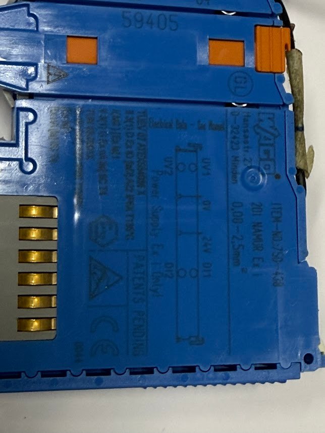 Wago 2-Channel Digital Input Module 750-438 WAGO I/O System 750 Germany