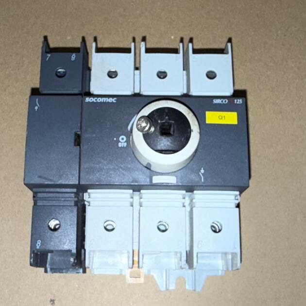 Socomec SIRCOM125 22003011 Load Break Switch Disconnector 3-Pole 125A 690V