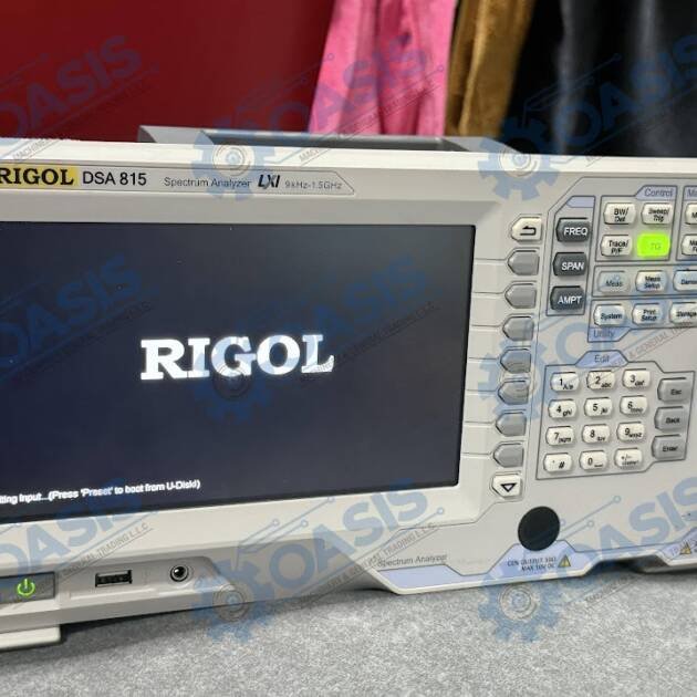 Rigol DSA815 Spectrum Analyzer LXI 9KHz-1.5GHz FW:v00.01.07 Board Ver: 00.04