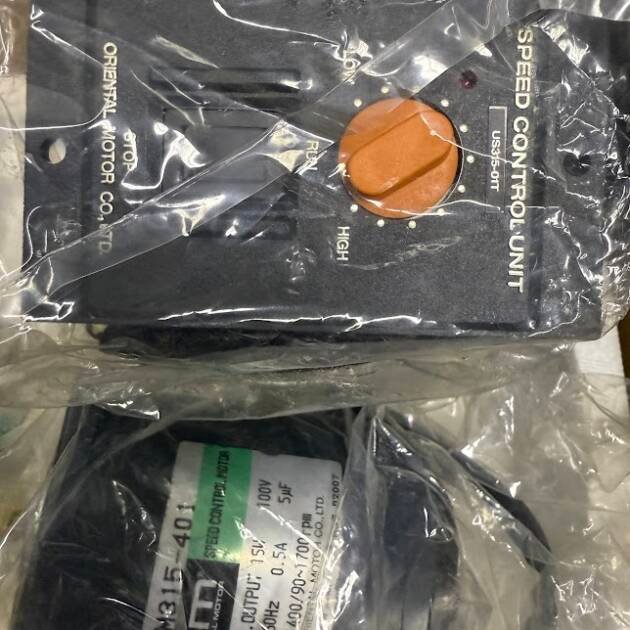 ORIENTAL MOTOR M315-401 Motor With US315-01T Speed Control Unit