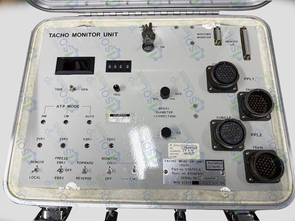 Westinghouse Signals Tacho Monitor Unit C19751/4 Spec. 410SP431 including probe - Image 2